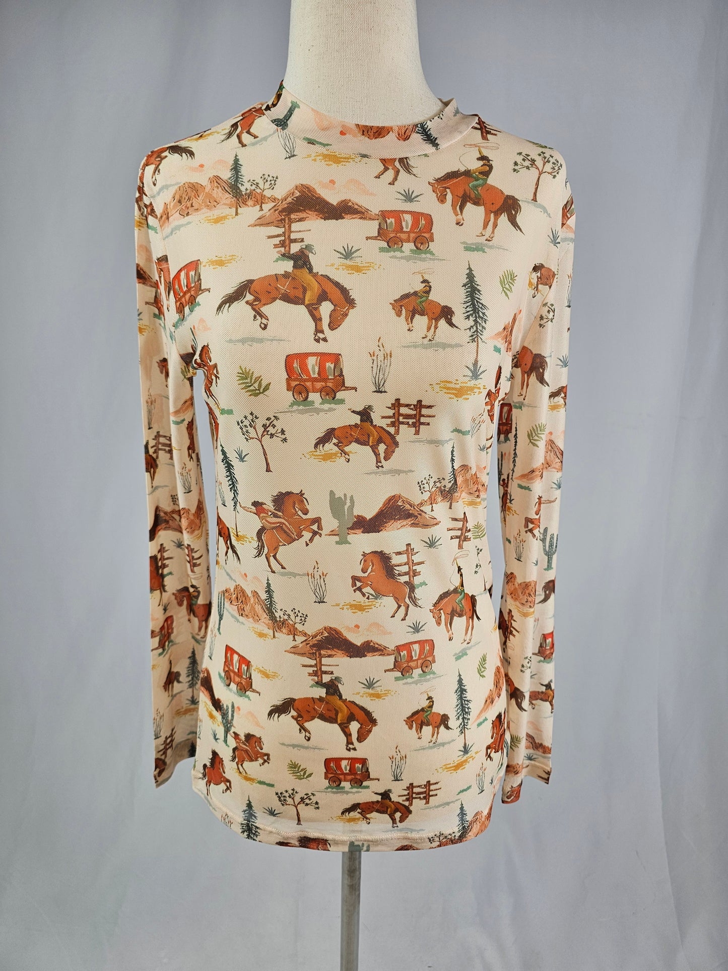 MK720 Urban Cowboy Mesh Top