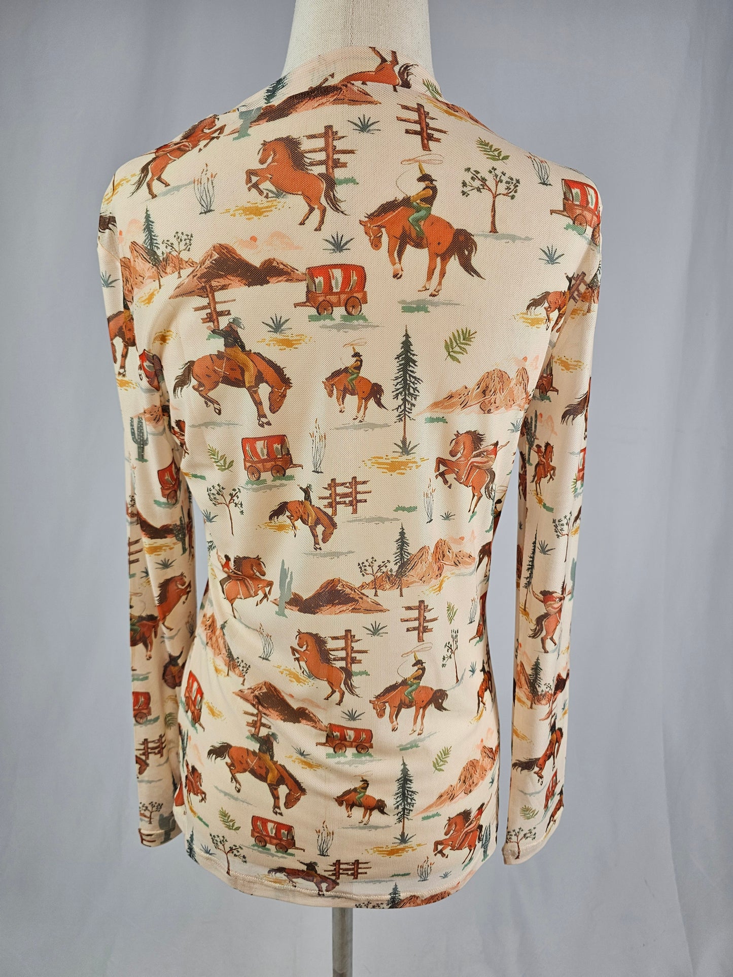 MK720 Urban Cowboy Mesh Top