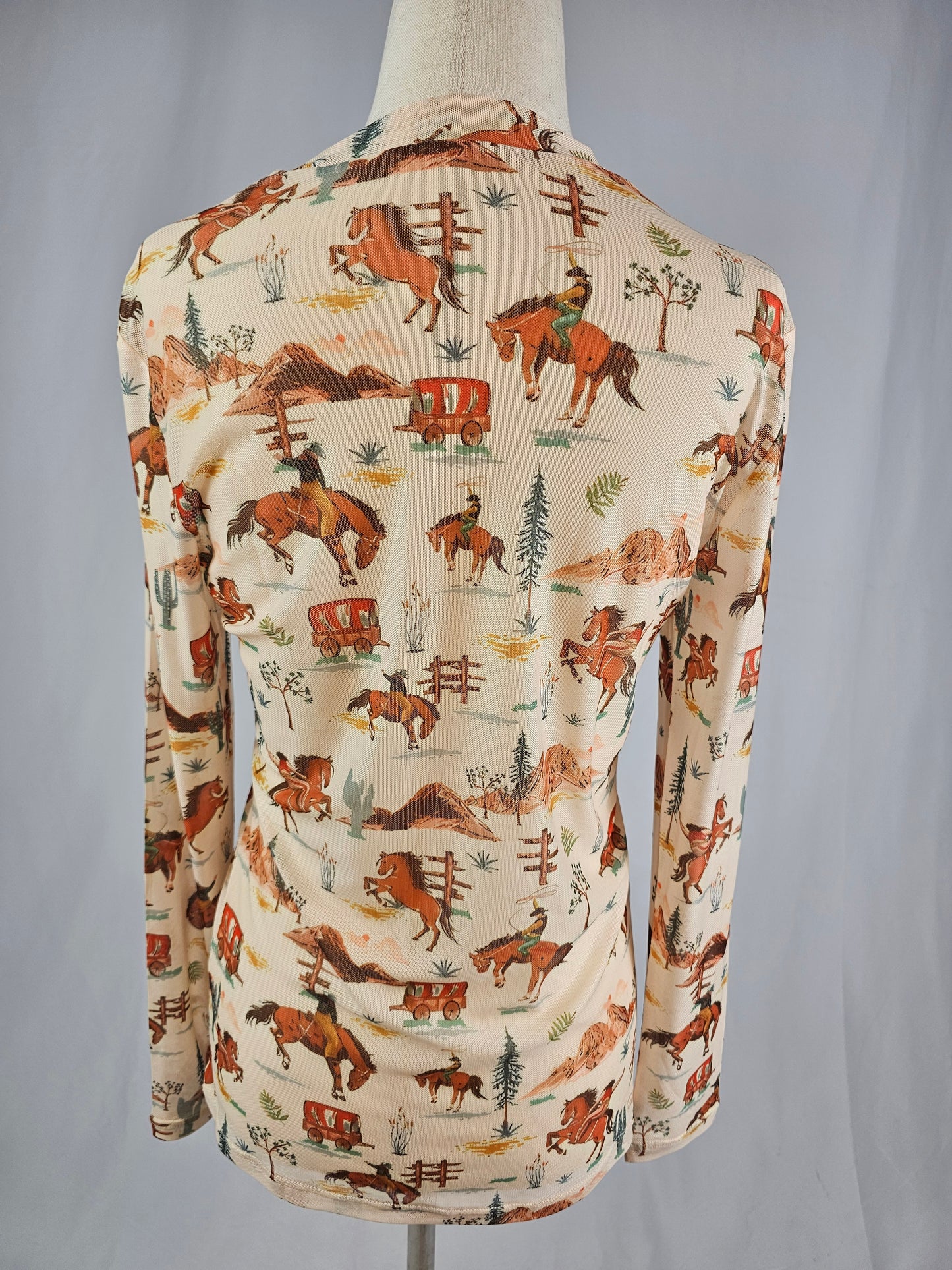 MK720 Urban Cowboy Mesh Top