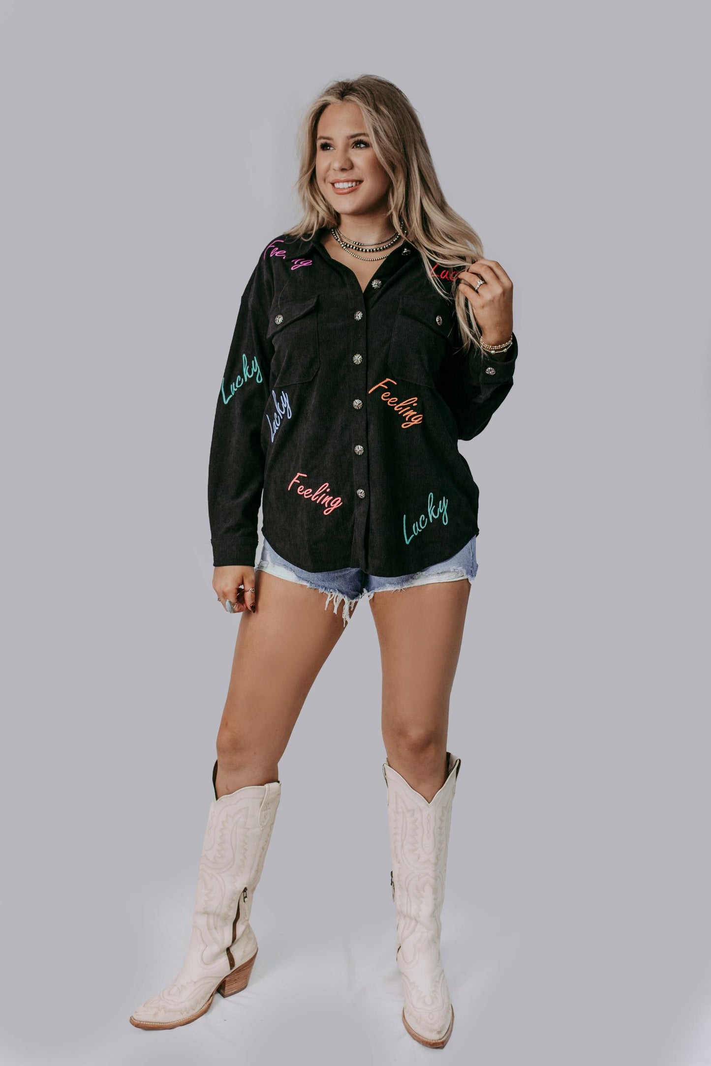 MK433 Corduroy Lucky Shacket