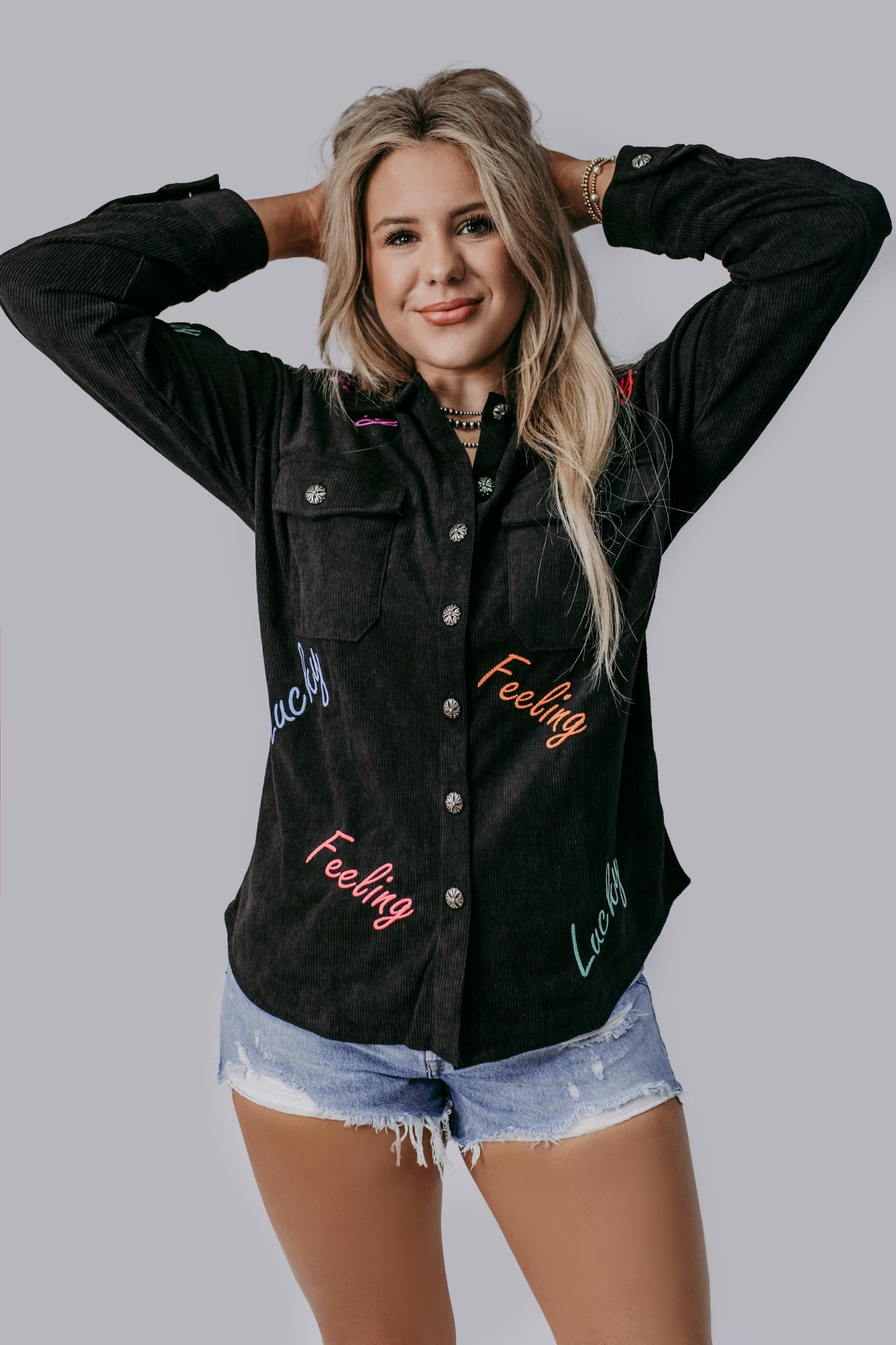 MK433 Corduroy Lucky Shacket