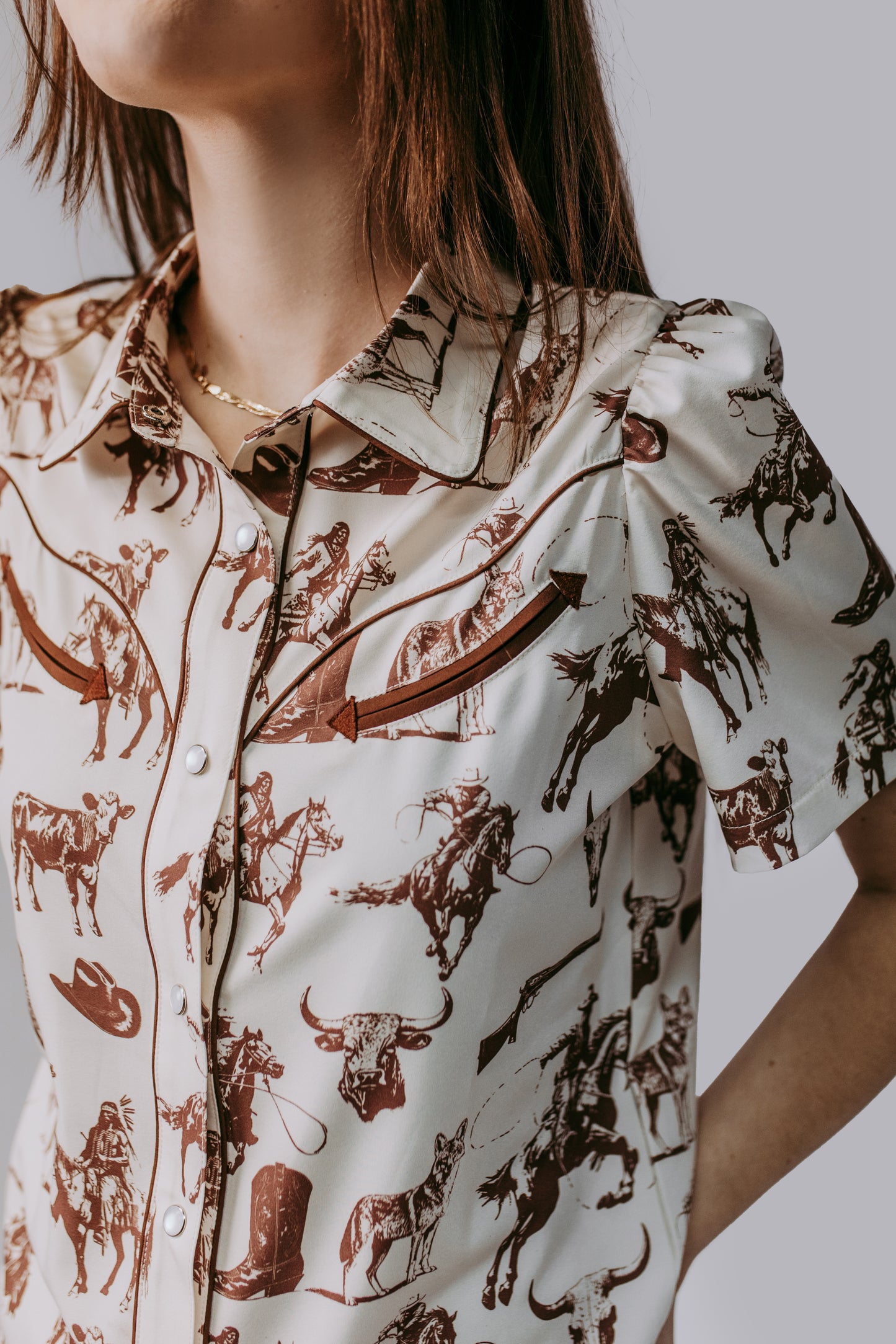 MK721 Cowboys & Indians Botton Down Shirt