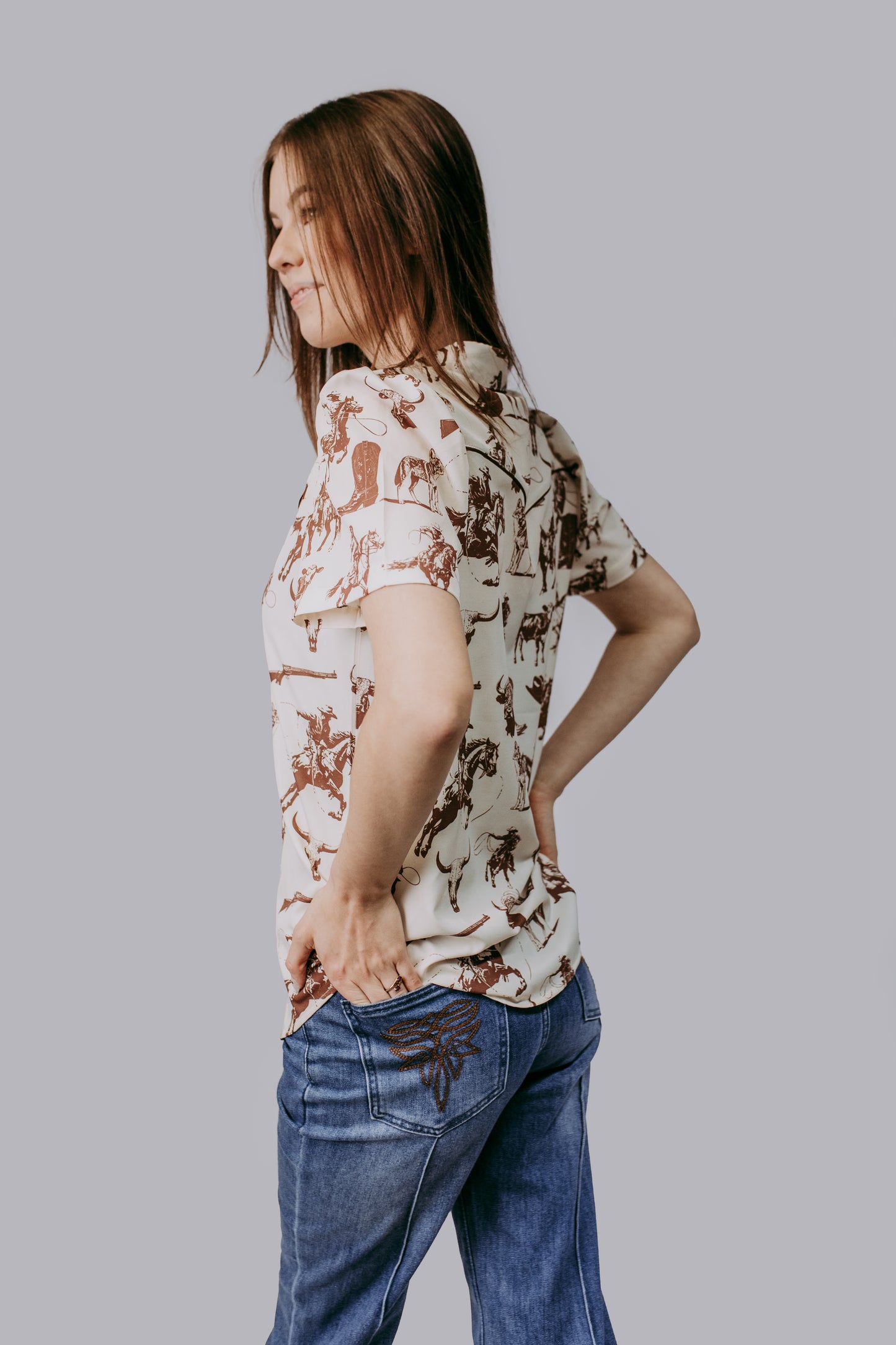 MK721 Cowboys & Indians Botton Down Shirt