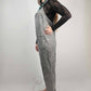 MK470 Acid Washed Jumpsuit - Gray