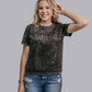 MK480 Thankful Acid Washed SL Tee - Charcoal