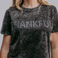 MK480 Thankful Acid Washed SL Tee - Charcoal