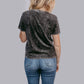 MK480 Thankful Acid Washed SL Tee - Charcoal