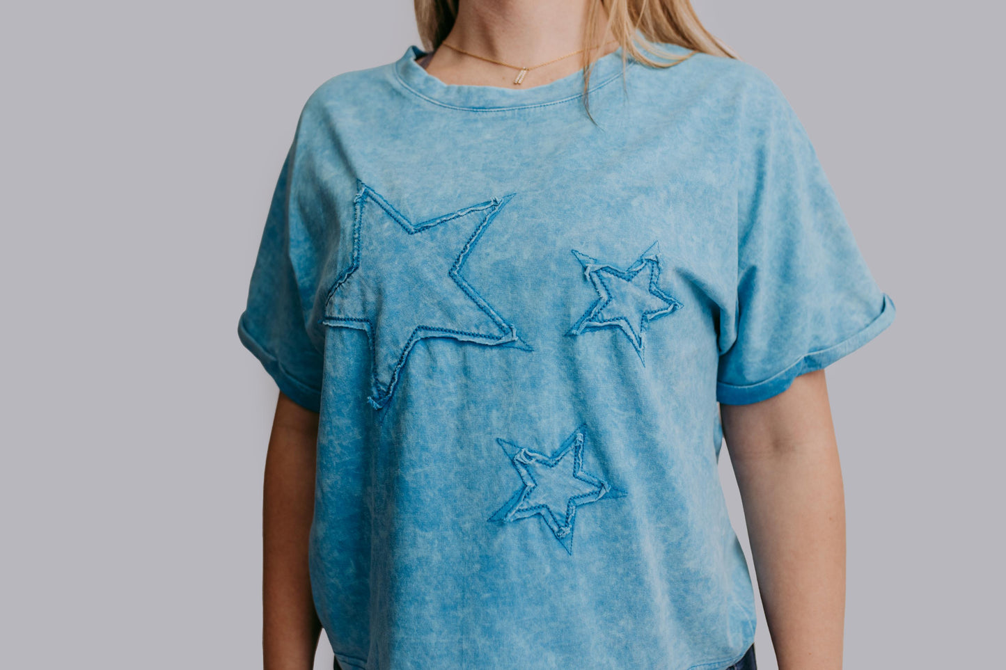 MK407 Star SS Acid Washed Tee