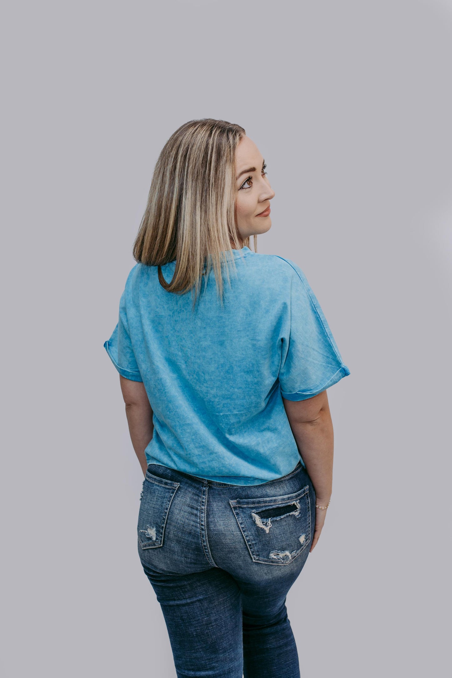 MK407 Star SS Acid Washed Tee