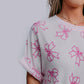 MK444 Oversized Bow Tee