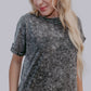 MK383 XOXO T Shirt Dress - Charcoal