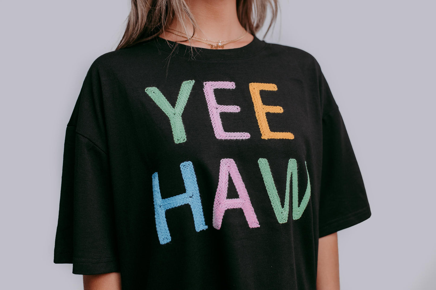 MK442 Yee Haw crop Tee