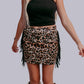 MK321 Fringed Filly SKORT- Leopard