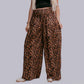 MK35 Loose Fit Leopard Bell Pants