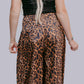 MK35 Loose Fit Leopard Bell Pants