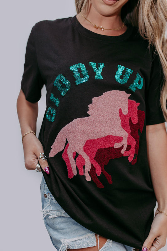 MK488 Giddy Up Horse Tee