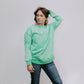 MK159 Basic Acid Washed Sweatshirt - Turquiose