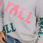 MK528 Yall Sequin Sweatshirt