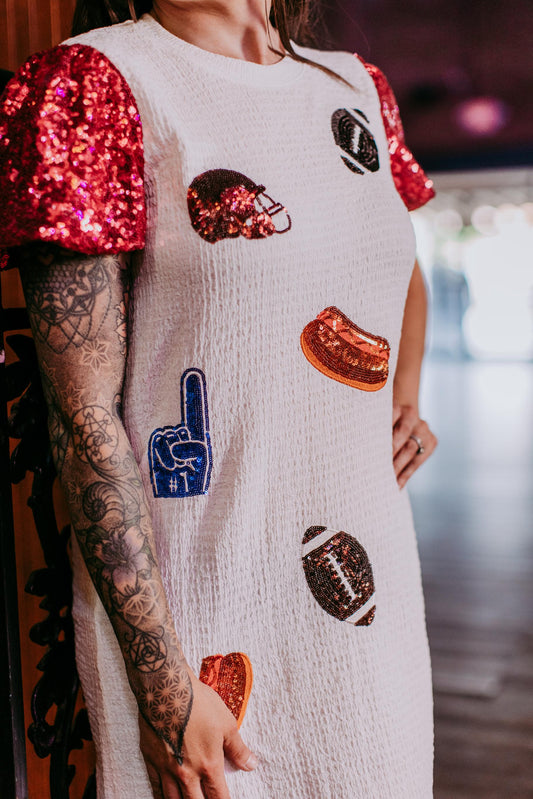 MK378 Game Day Sequins Dress