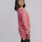 MK159 Basic Acid Washed Sweatshirt - Pink