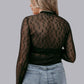 MK570A 3D Letters Lace Top