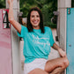 MK389 Worry Less SL Tee - Turquoise