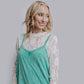 MK470 Acid Washed Jumpsuit - Turquoise