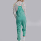 MK470 Acid Washed Jumpsuit - Turquoise