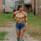 MK714 Vintage Cowboy Mesh Top
