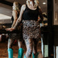 MK321 Fringed Filly SKORT- Leopard