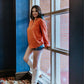 MK316 Quinn Double Gauze Oversized Button Shirt - Orange