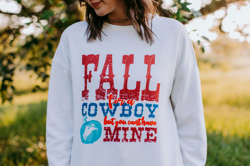 MK446 Fall for a Cowboy Reversible Sweatshirt