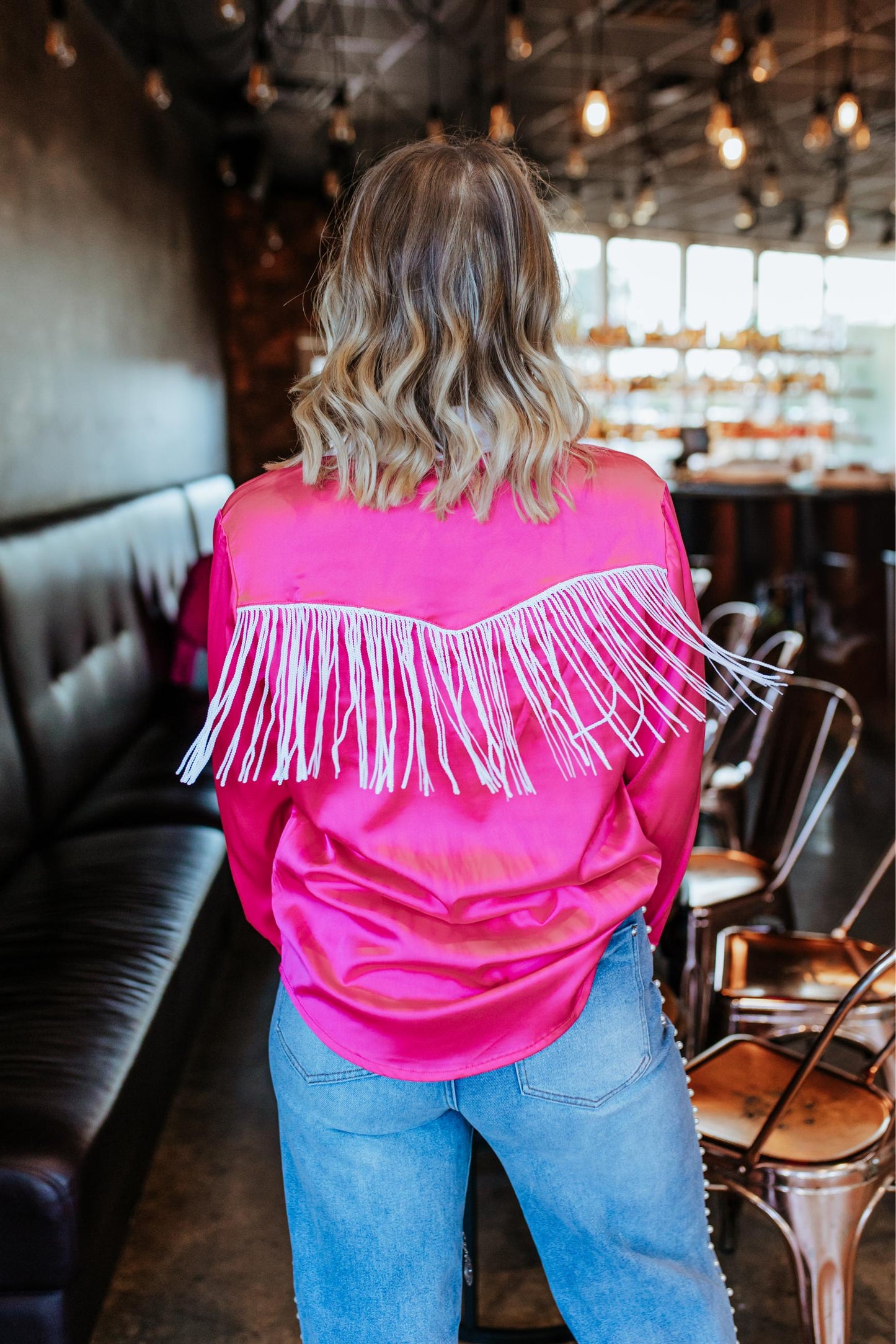 MK376 Fringe Western Shirt