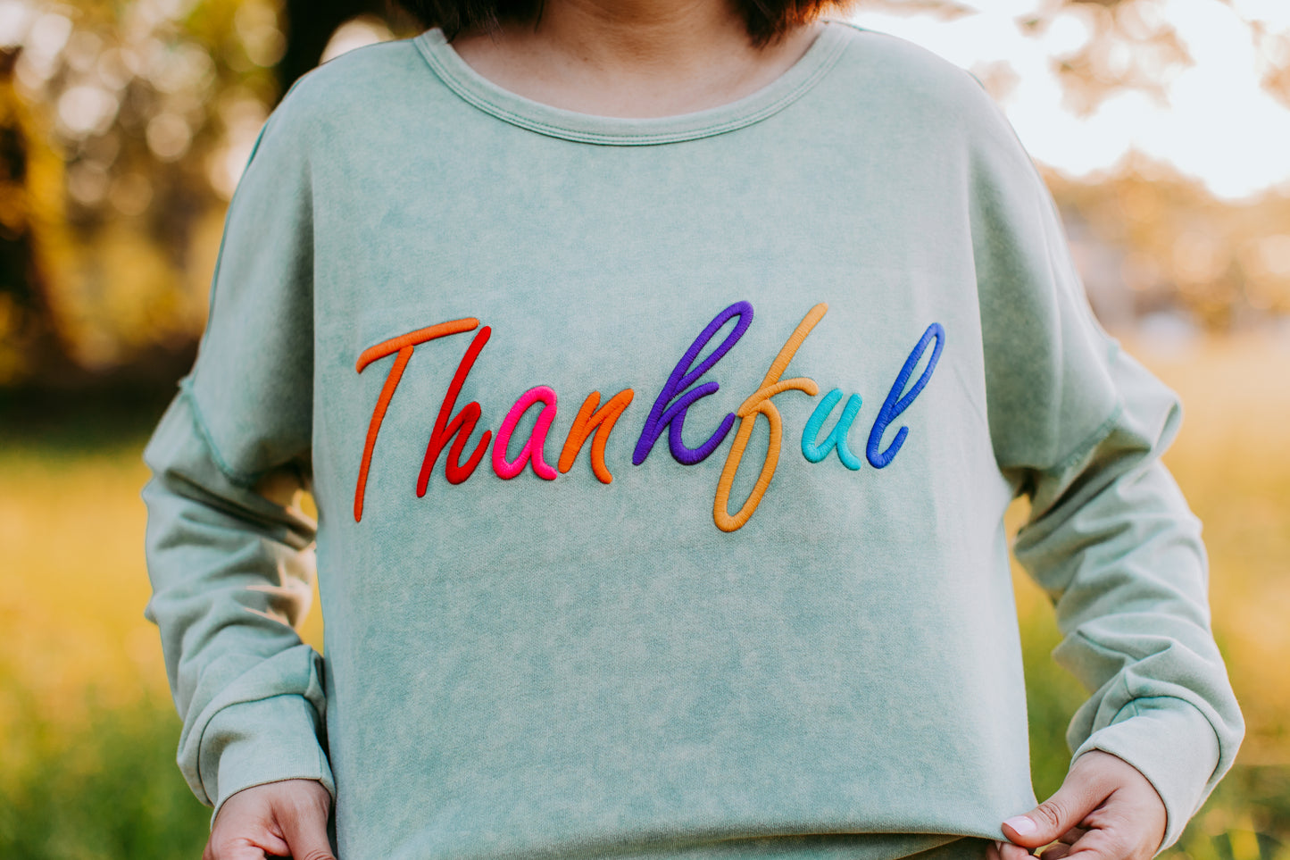 MK436 Thankful Oversize Sweatshirt