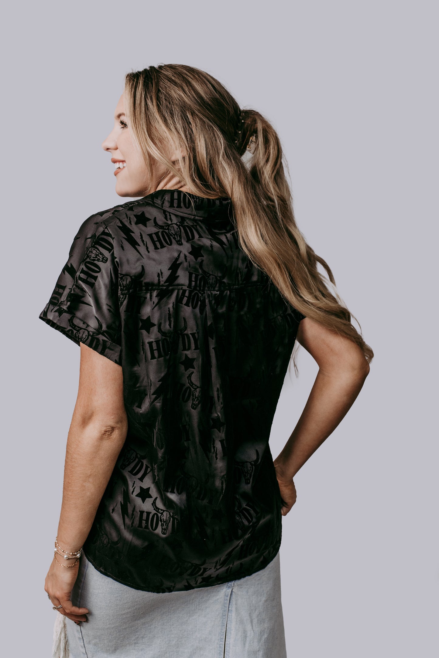 TZ80 3D Thunder roll button down shirt