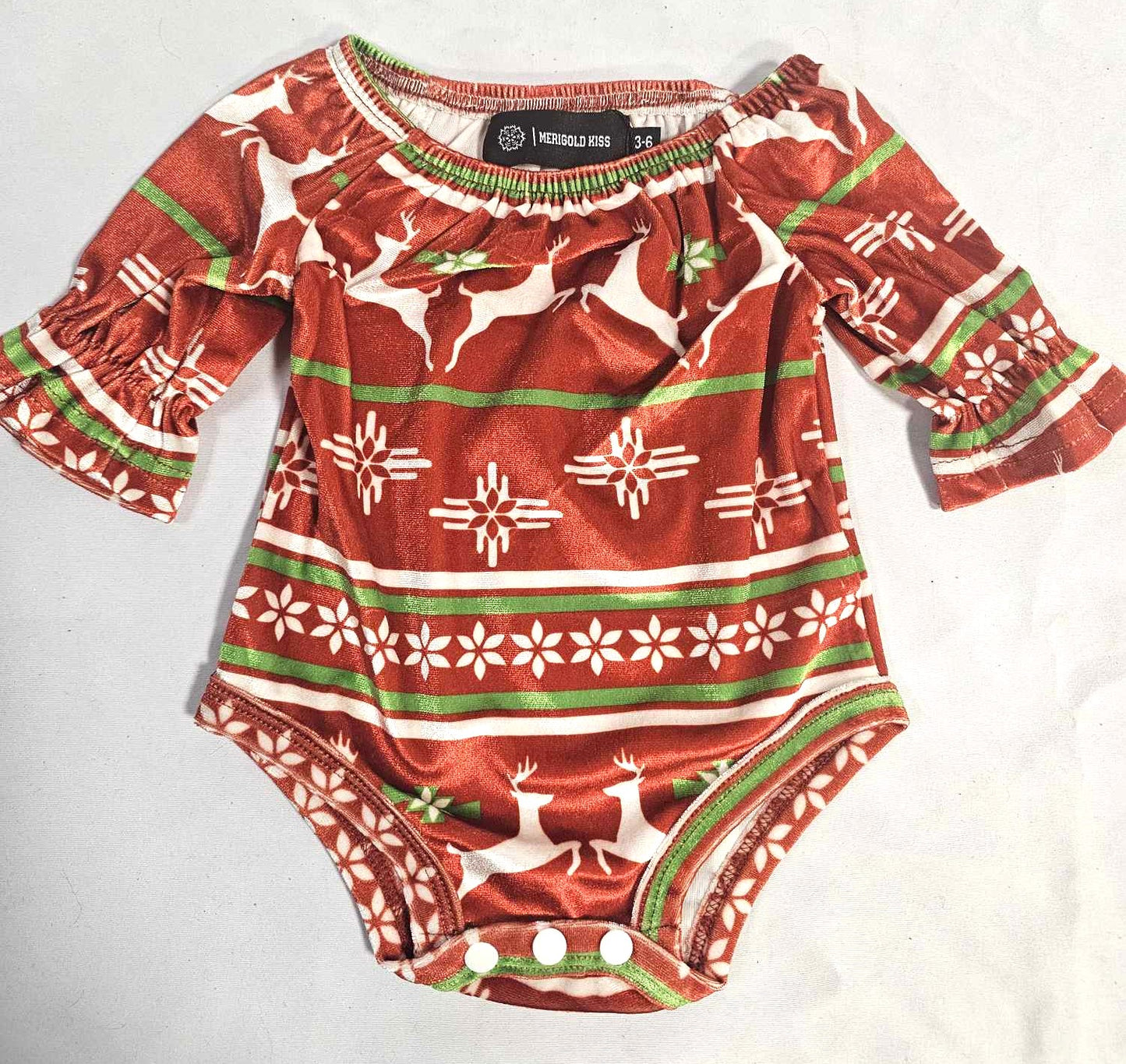 MK150 Christmas Print Velvet Onesie