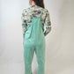 MK470 Acid Washed Jumpsuit - Turquoise