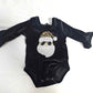 MK145 Baby Santa Velvet Onesie - Burgundy