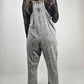 MK470 Acid Washed Jumpsuit - Gray