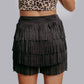 MK670 Stud Fringe Skort