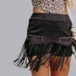 MK670 Stud Fringe Skort