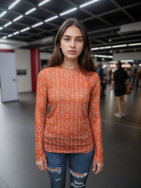 MK764 Aztec Mesh Top