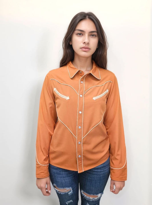 MK757 Pearl Snap Button Down LS Shirt