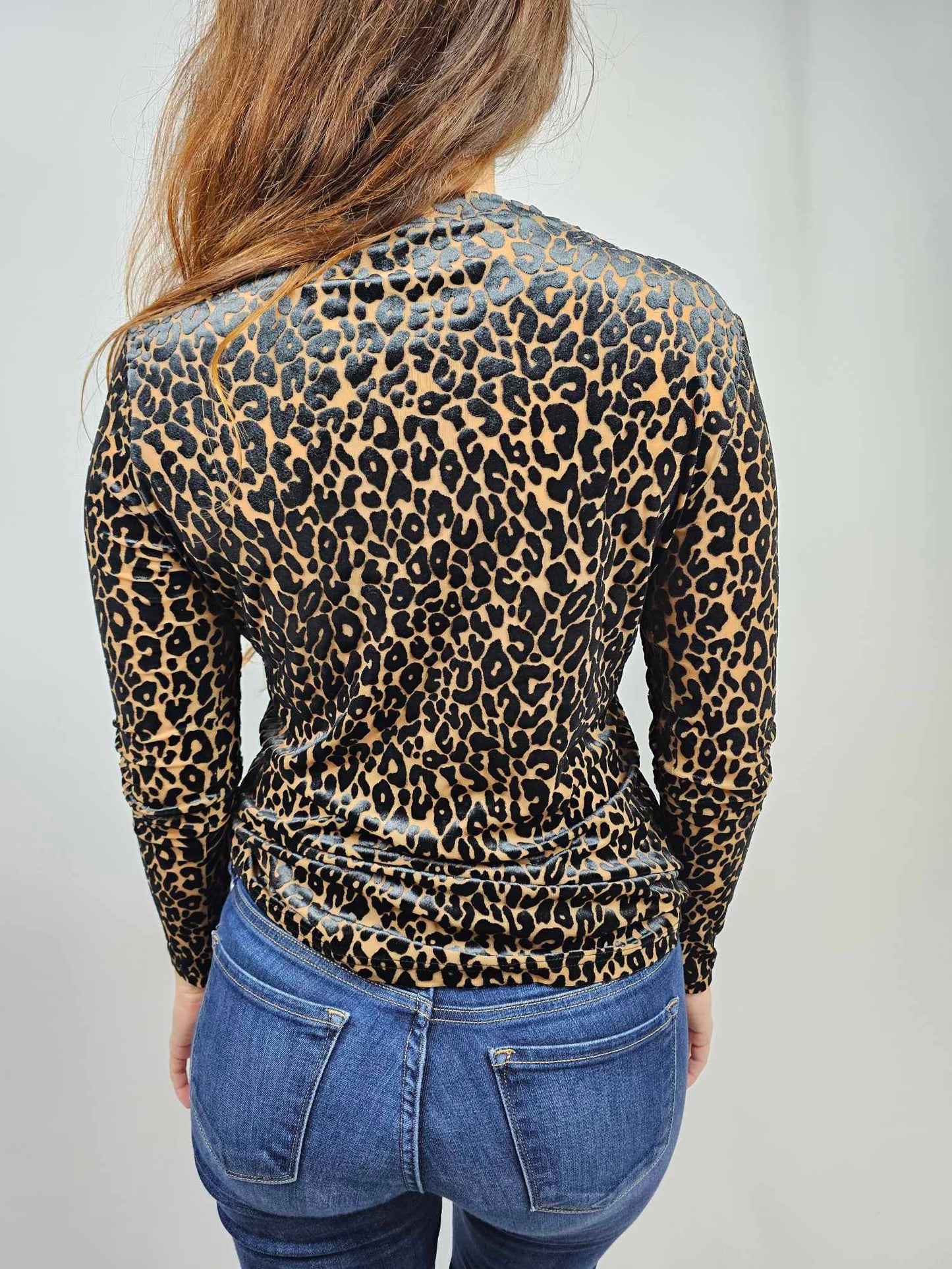 MK606 3D Leopard LS Mesh Top- PLUS